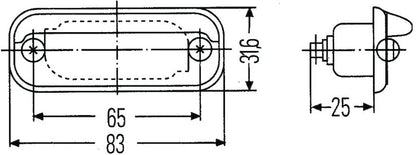 Hella Lamp K Silver Mg12 2Ka 001378127 001378127 Technical Drawing