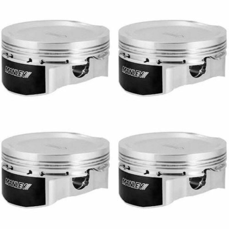 Manley 04+ WRX STi (EJ257) 75mm DE-STROKED 100.5mm +1.0mm Over Bore 8.5:1 Dish Piston Set w/ Rings 581400SC-4