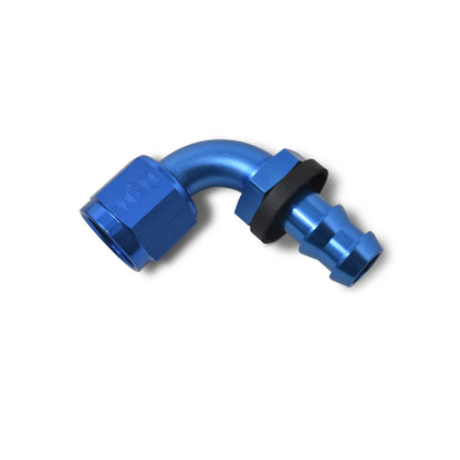 Russell -8 AN 90° Twist-Lok Hose End - Blue 624170 Photo - out of package