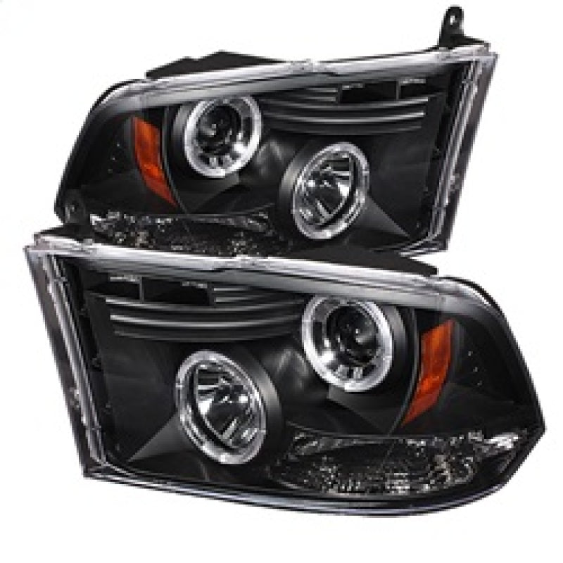Spyder Dodge Ram 1500 09-14 10-14 Projector Headlights Halogen- LED Halo LED - Blk PRO-YD-DR09-HL-BK 5010032 5010032 Photo - Primary