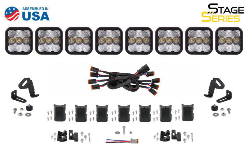 Diode Dynamics SS5 Pro Universal CrossLink 8-Pod Lightbar - White Combo DD7248 DD7248 User 5