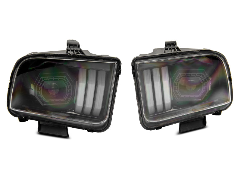 Raxiom 05-09 Ford Mustang w/ Halogen Prjctor Headlights- Black Housing (Clear Lens) (No GT500 ) 415794 415794 Photo - Close Up