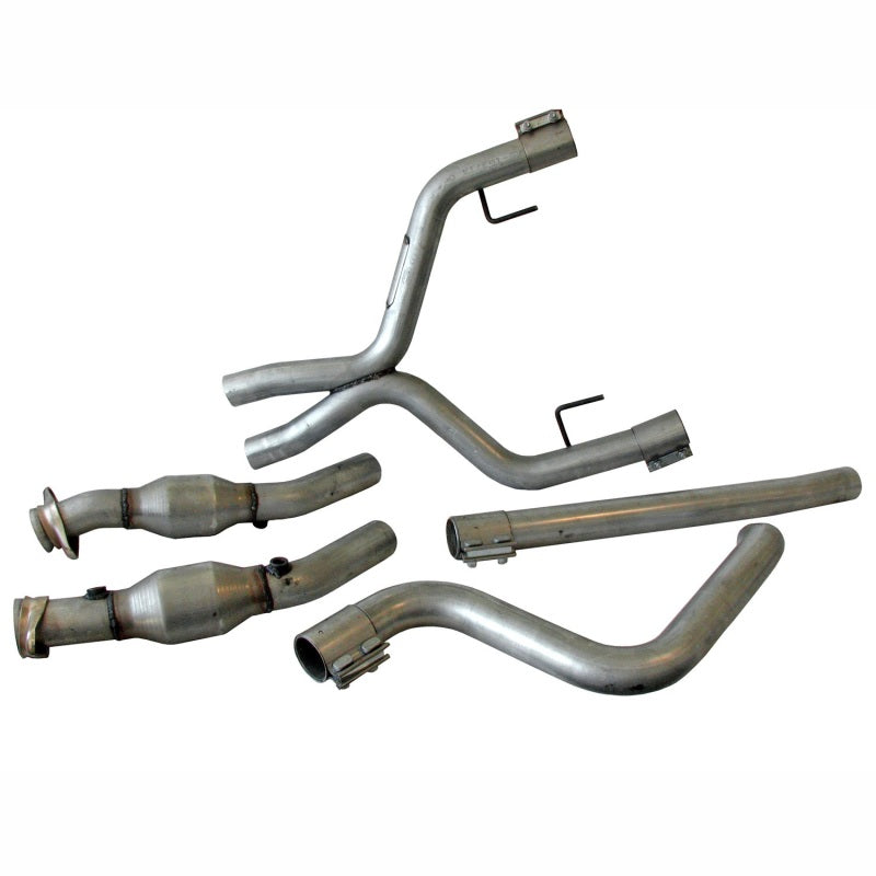 BBK 05-09 Mustang 4.0 V6 True Dual Cat Back Exhaust Conversion Kit With X pipe 4011 4011 Photo - Primary