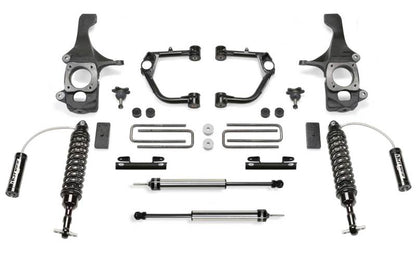 Fabtech 4" Budget Uca System w/ Front Dirt Logic 2.5 Resi Coilovers K7044DL Photo - Primary