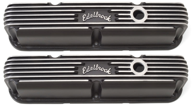 Edelbrock Valve Cover, Classic Series, Chrysler, LA 318-340-360 CID V8, Black 41763 Photo - Primary