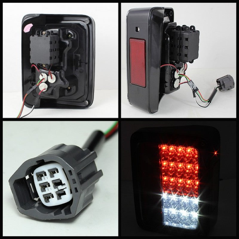 Spyder Jeep Wrangler 07-15 LED Tail Lights Smoke ALT-YD-JWA07-LED-SM 5070418 5070418 User 1
