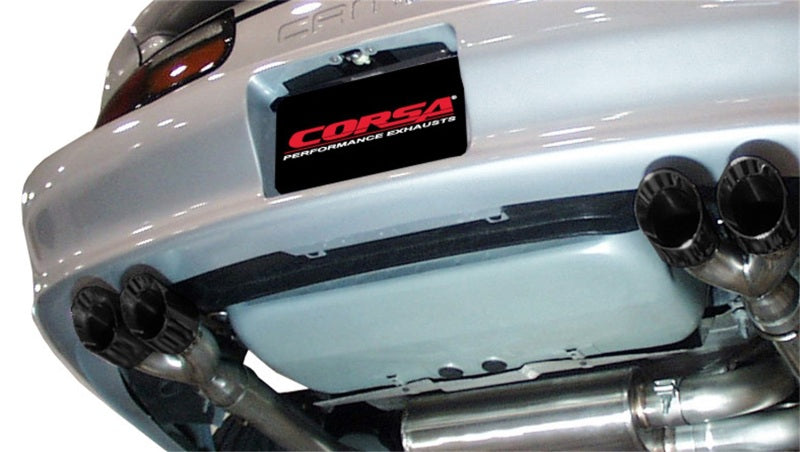 Corsa 98-02 Chevrolet Camaro Convertible Z28 5.7L V8 LS1 Black Tip Sport Cat-Back Exhaust 14143BLK 14143BLK Photo - Mounted