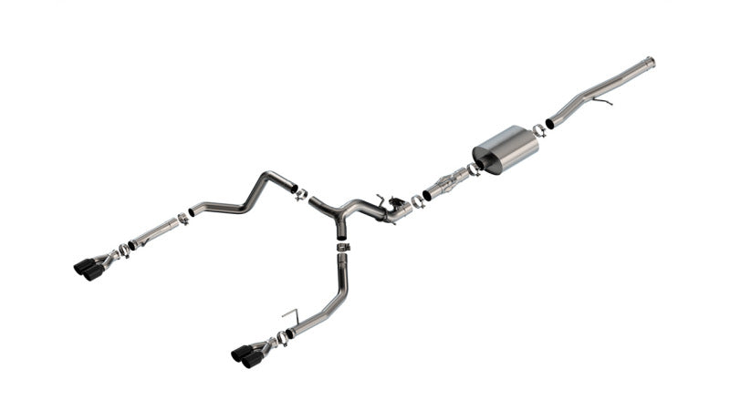 Borla 2024 Chevy Silverado 1500 6.2L V8 ATAK Catback Exhaust w/ Simulator - Black Chrome 140997BC 140997BC Photo - Primary