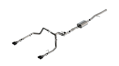 Borla 2024 Chevy Silverado 1500 6.2L V8 ATAK Catback Exhaust w/ Simulator - Black Chrome 140997BC 140997BC Photo - Primary