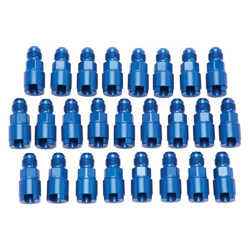 Russell Performance Adapter -6 AN Male to 5/16in Quick Disconnect Screw - Blue (Bulk Pkg 25) 644118 644118 Photo - Primary