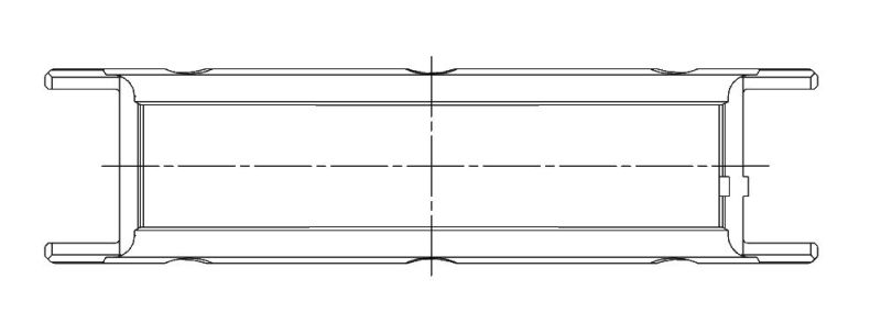 ACL Ford V8 4.6L DOHC Race Series Engine Crankshaft Main Bearing Set 5M5647H-.25 5M5647H-.25 Technical Drawing
