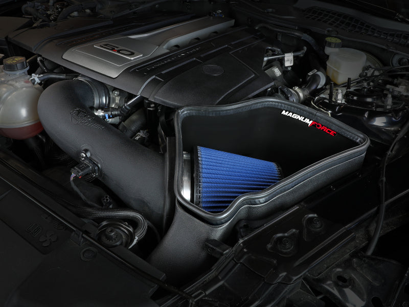 AFe Magnum FORCE Stage-2 Cold Air Intake System w/Pro Dry S Media 18-19 Ford Mustang 54-13039R 54-13039R Photo - Mounted