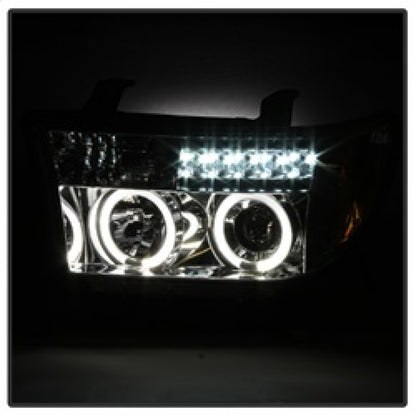 Spyder Toyota Tundra 07-13 Projector Headlights LED Halo LED Chrm PRO-YD-TTU07-HL-C 5012036 5012036 Photo - Unmounted