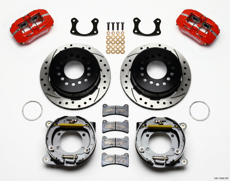Wilwood FDP-LP 11.00" P-Brake Kit,Drill-Red,New Big Ford 2.50" Off,Front 140-11404-DR Photo - Primary