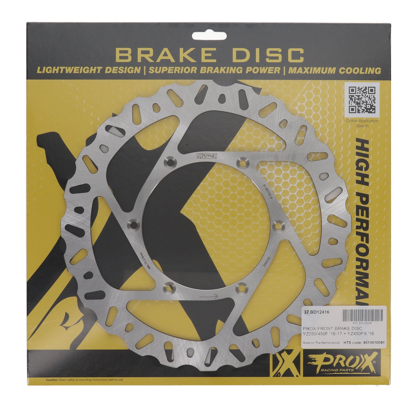 ProX YZ250/450F 16-22/YZ125/250 17-22 Frontbrake Disc 37.BD12416