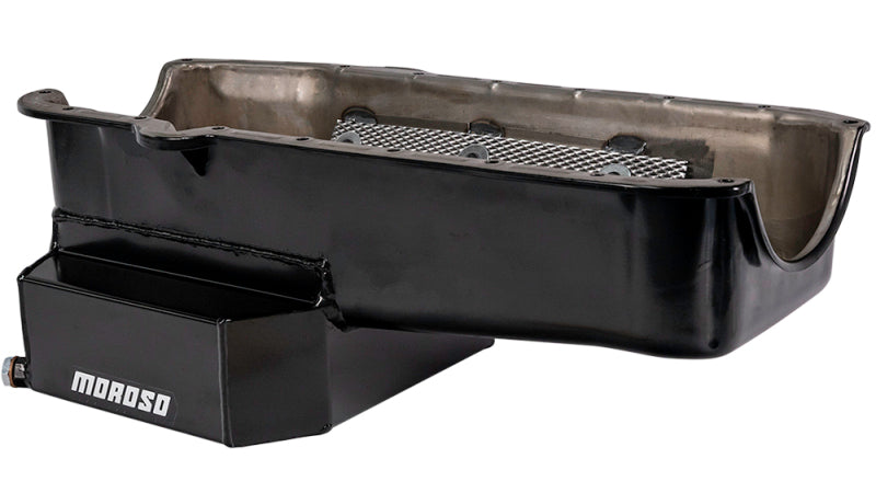 Moroso 80-85 Chevrolet Small Block/Dart (w/2 Piece Seal) Road Race Wet Sump 7qt 7.5in Steel Oil Pan 21814 21814 User 1