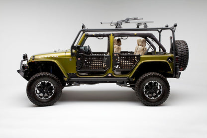 Body Armor 4x4 07-18 Jeep Wrangler JK 4 Door Cargo Roof Rack Box 2 Of 2 JK-6124-2 JK-6124-2 Photo - lifestyle view