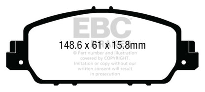 EBC Disc Brake Pad Set DP23014 Photo - Primary
