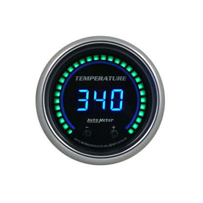 Autometer 52.4mm Black Switchable 60-340 Degrees F / 40-170 Degrees C Cobalt Elite Digital Gauge 6754-CB 6754-CB User 1