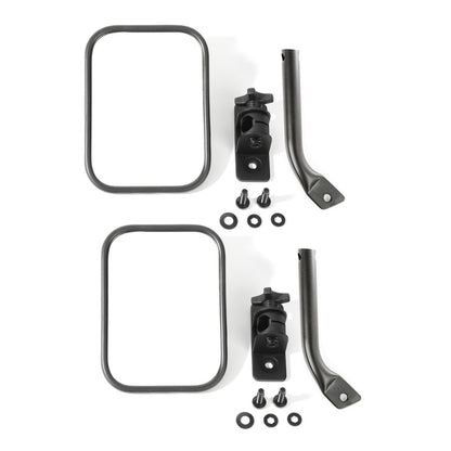 Rugged Ridge Stubby Trail Mirror,Rectangular Pair,Txt Blk;97-18 Jeep Wrangler JK 11025.22 Photo - Primary