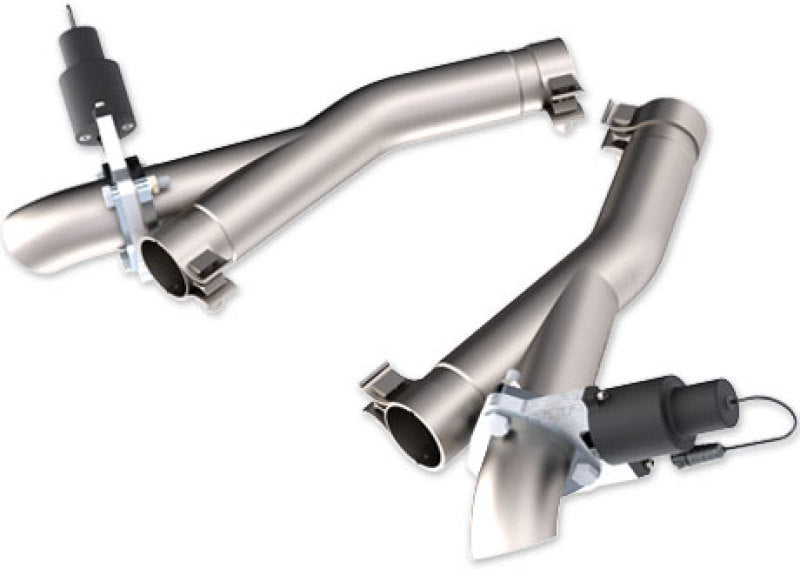 QTP 11-18 Dodge Durango 5.7L 2.5in 304SS Aggressor Cutout Dual Mid Pipes 520511 520511 Photo - Primary