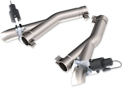 QTP 11-18 Dodge Durango 5.7L 2.5in 304SS Aggressor Cutout Dual Mid Pipes 520511 520511 Photo - Primary