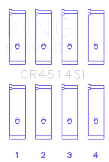 King Engine Bearings King Toyota 1AZFE/2AZFE Connecting Rod Bearing Set CR4514SI025 CR4514SI025 Photo - Primary