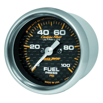 Autometer 2-1/16" Fuel Pressure, 0-100 Psi, Stepper Motor, Carbon Fiber 4763 User 2