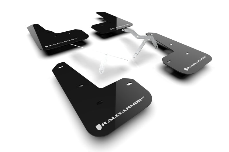 Rally Armor 23-24 Acura Integra Type S Black Mud Flap w/ White Logo MF129-UR-BLK-WH MF129-UR-BLK-WH Photo - Primary