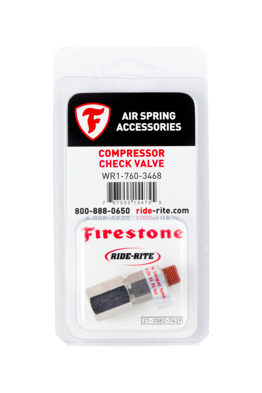 Firestone Air-Rite Air Command Compressor Check Valve 1/8NPT - 1 Pack (WR17603468) 3468 3468 Photo - Primary