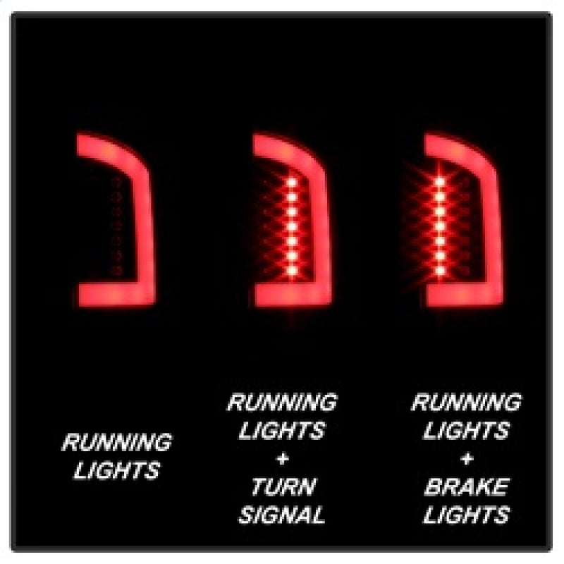 Spyder 07-09 Dodge Ram 2500/3500 V3 Light Bar LED Tail Lights - Black (ALT-YD-DRAM06V3-LBLED-BK) 5084262 5084262 Photo - Primary