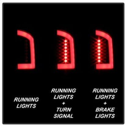 Spyder 07-09 Dodge Ram 2500/3500 V3 Light Bar LED Tail Lights - Black (ALT-YD-DRAM06V3-LBLED-BK) 5084262 5084262 Photo - Primary