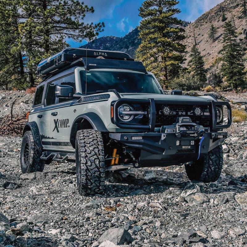 Westin 21-23 Ford Bronco (Excl. Bronco Sport) w/ XTS Front Bumper Brush Guard - Textured Black 59-761255 59-761255 Photo - Mounted