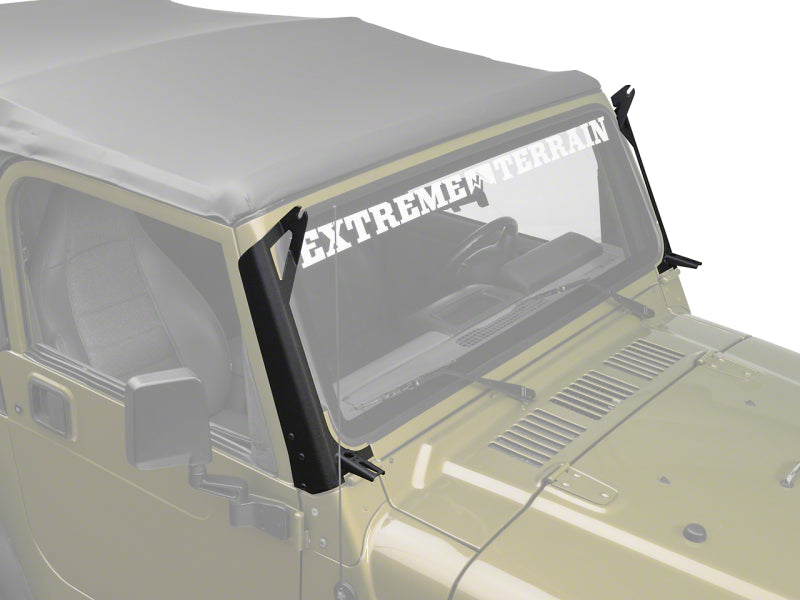 Raxiom 97-06 Jeep Wrangler TJ 50-In LED Light Bar Windshield Mount w/ Auxilliary Bracket J106746 J106746 Photo - Primary