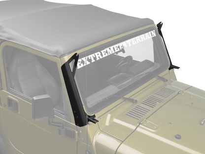 Raxiom 97-06 Jeep Wrangler TJ 50-In LED Light Bar Windshield Mount w/ Auxilliary Bracket J106746 J106746 Photo - Primary