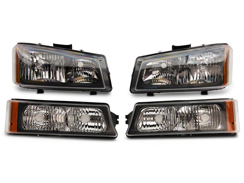 Raxiom 03-06 Chevrolet Silverado 1500 Axial OEM Style Rep Headlights- Chrome Housing (Clear Lens) S122320 S122320 Photo - Primary