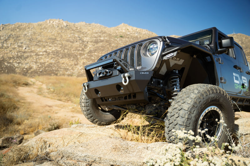 DV8 Offroad 18-23 Jeep Wrangler JL/JT Front Bumper Sway-Bar Disconnect Motor Skid Plate SPJL-02 SPJL-02 Photo - Unmounted