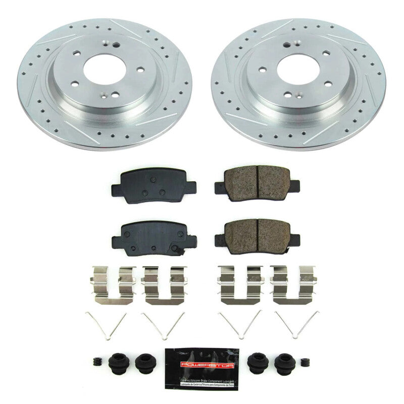 PowerStop Power Stop 2021 Kia Seltos Rear Z23 Evolution Brake Kit K8770 K8770 Photo - Primary
