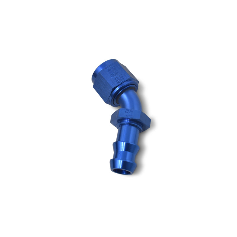 Russell -8 AN 45° Twist-Lok Hose End - Blue 624090 Photo - out of package