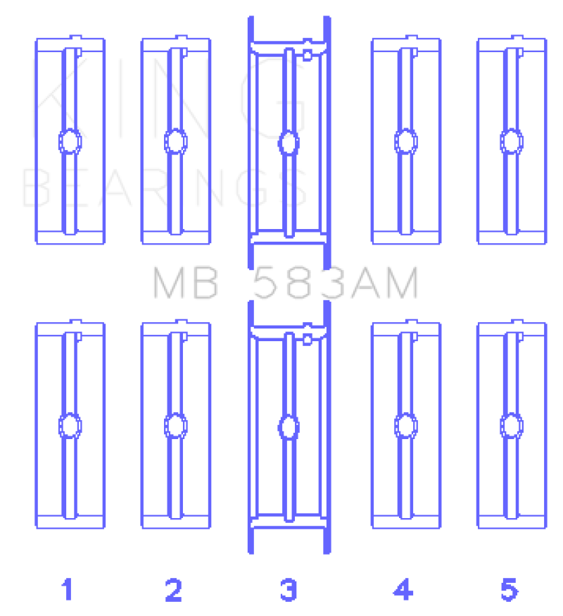 King Engine Bearings KING Main Bearings Engine Components Bearings main image