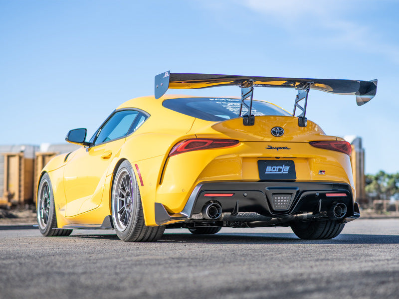 Borla 2020 Toyota Supra GR 3.0L I6 3in ATAK Catback Exhaust - Carbon Fiber Tips 140826CFBA 140826CFBA Photo - Close Up