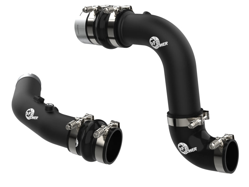 aFe 23-24 Ford F250/F350 Super Duty V8-6.7L BladeRunner 3 In. Aluminum Hot and Cold Charge Pipe- BLK 46-20684-B 46-20684-B Photo - Primary