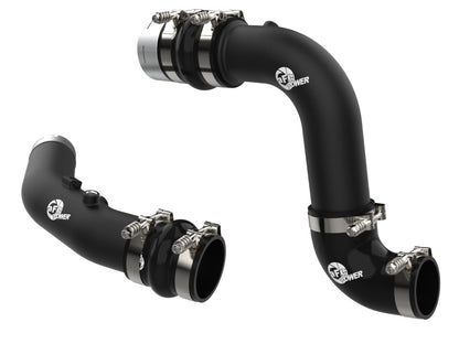 aFe 23-24 Ford F250/F350 Super Duty V8-6.7L BladeRunner 3 In. Aluminum Hot and Cold Charge Pipe- BLK 46-20684-B 46-20684-B Photo - Primary
