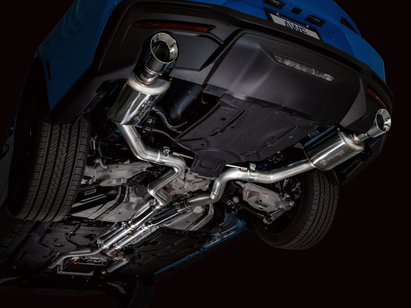 AWE Tuning AWE 2024 Ford Mustang GT Fastback S650 RWD Touring Catback Exhaust w/ Dual Chrome Silver Tips 3015-32650 3015-32650 Photo - Mounted