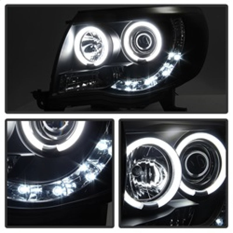 Spyder Toyota Tacoma 05-11 Projector Headlights CCFL Halo LED Blk Smke PRO-YD-TT05-CCFL-BSM 5079046 5079046 Photo - Unmounted