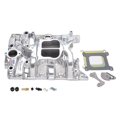 Edelbrock Performer Pontiac Polished Manifold 21561 Photo - Primary
