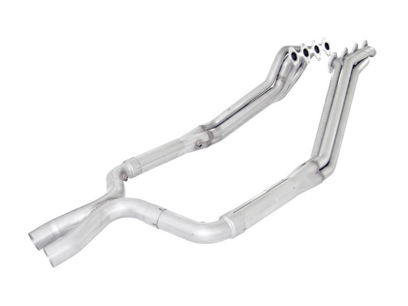 Stainless Works 2005-10 Mustang GT 1-3/4in Headers 3in High-Flow Cats X-Pipe Factory Connection M05H175X M05H175X Photo - Primary