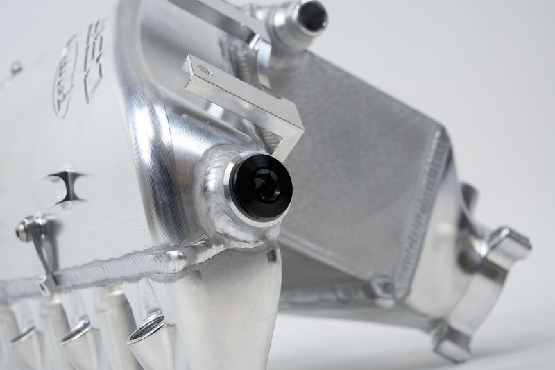CSF BMW M2/M3/M4 S58 Comp &amp; Non-Comp (G8X) Charge-Air Cooler Manifold - Thermal Dispersion Black 8233B 8233B Photo - Close Up