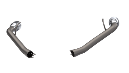 QTP 14-15 Chevrolet Camaro SS 6.2L 304SS Eliminator Muffler Delete Axle Back Exhaust w/4.5in Tips 700114 700114 Photo - Primary