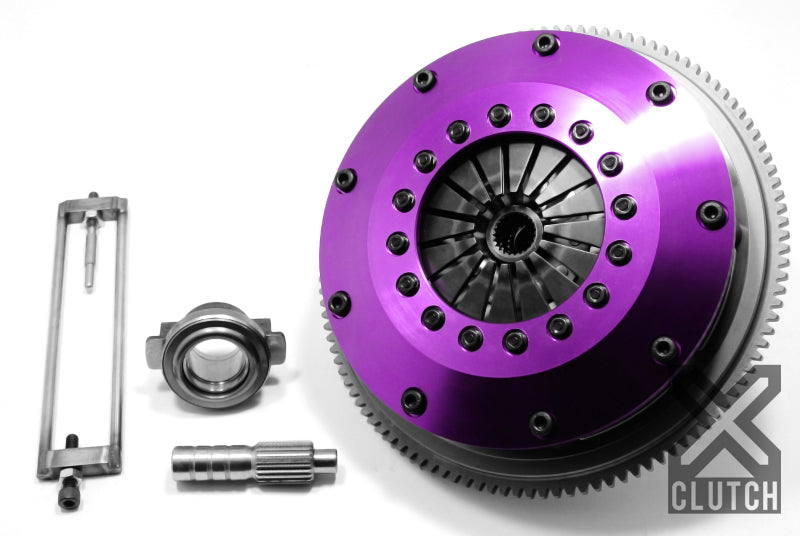 XCLUTCH 07-17 Mitsubishi Lancer EVO X 2.0L 8in Twin Solid Ceramic Clutch Kit XKMI20523-2E XKMI20523-2E Photo - Primary